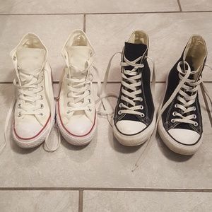 Bundle of two converse high tops